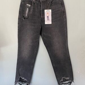 NWT Simple Society SIZE 9 SUPER HIGH RISE SKINNY JEANS Black distressed